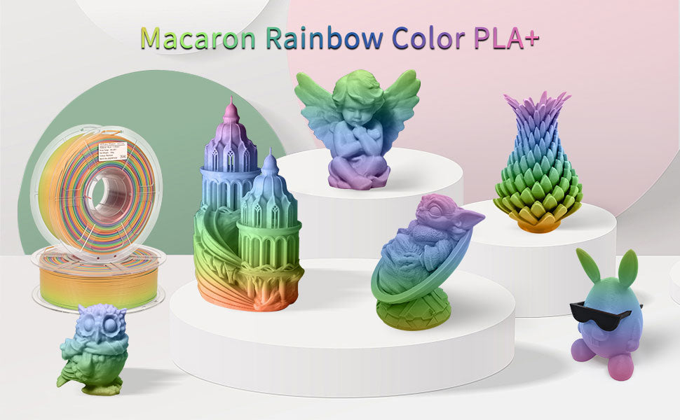 iSANMATE PLA+ MATTE RAINBOW 1.75mm Filament 1kg roll