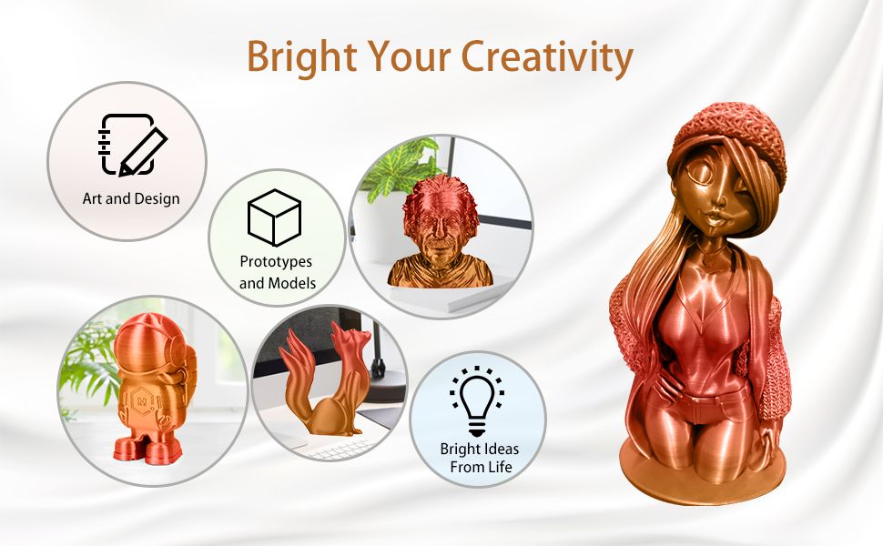 iSANMATE Silk Gradient Red-Gold PLA 1.75mm Filament 1kg roll