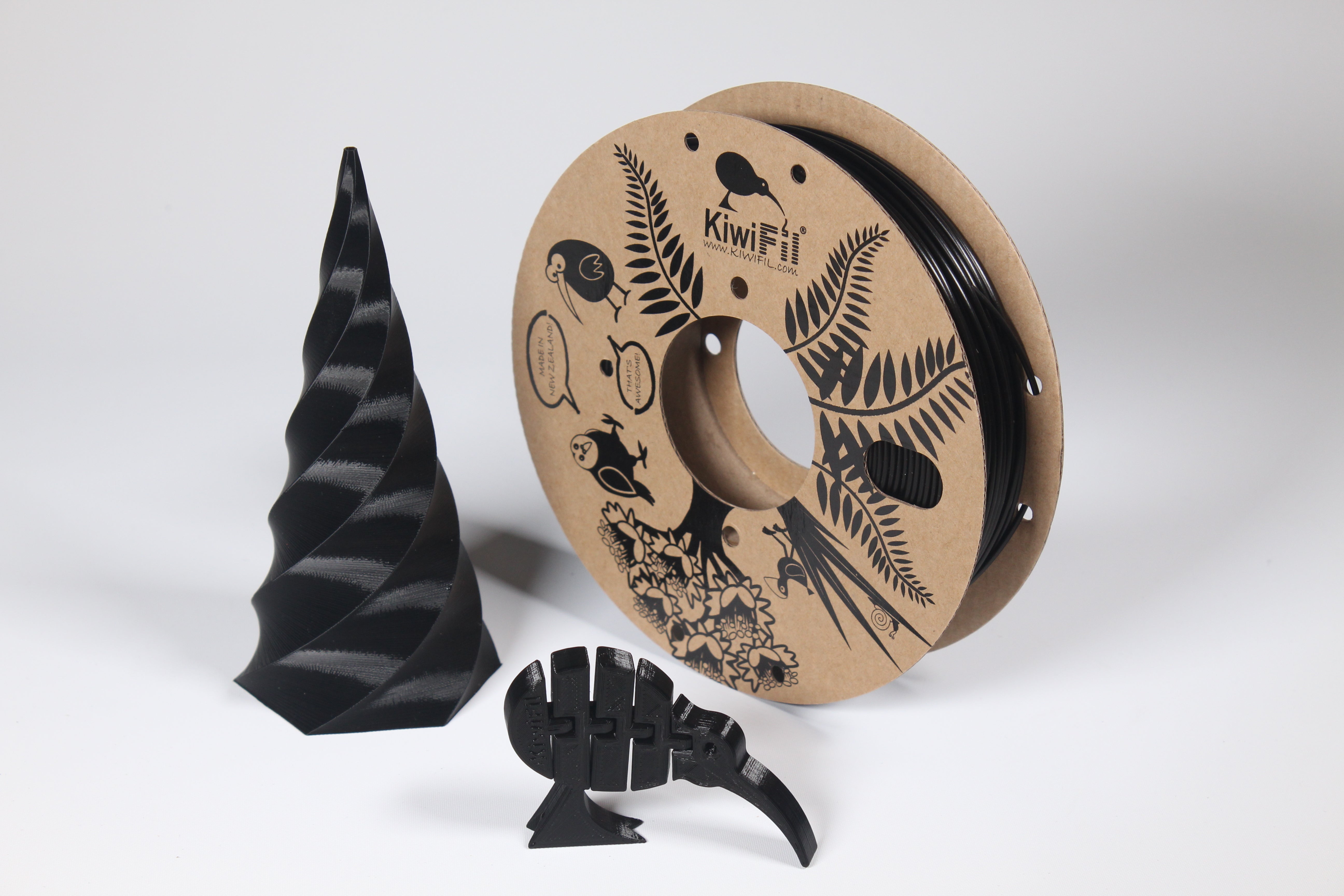 KiwiFil PLA Pro 1.75mm Black 250g