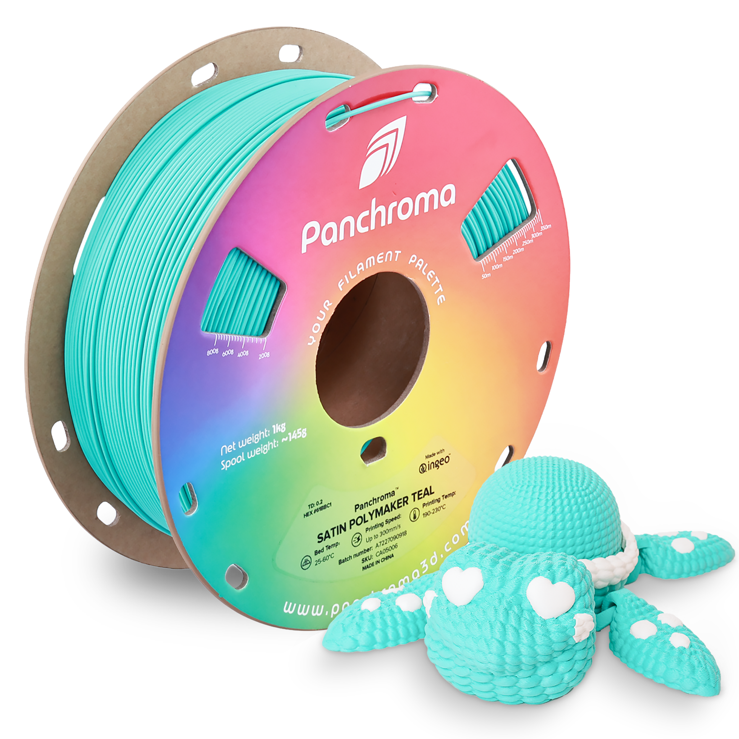 Panchroma Satin PLA- Satin Teal Filament