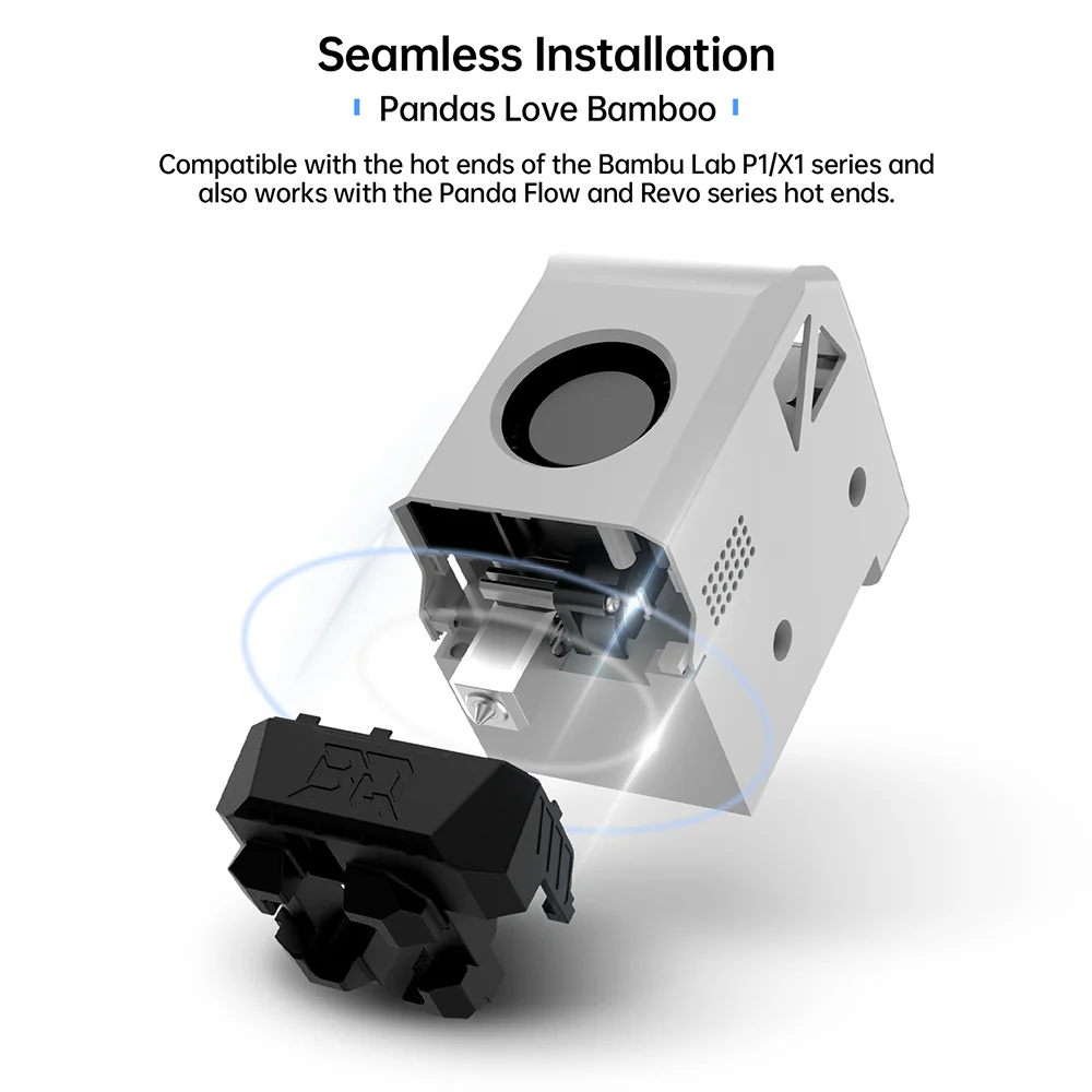 BIQU Panda Jet Cooling Fan Duct for Bambu Lab X1/P1 Hot ends