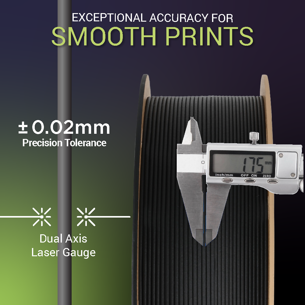 Fiberon™ PA6-CF20 Nylon Carbon Fiber Black 1.75mm 500g (aka PolyMide)