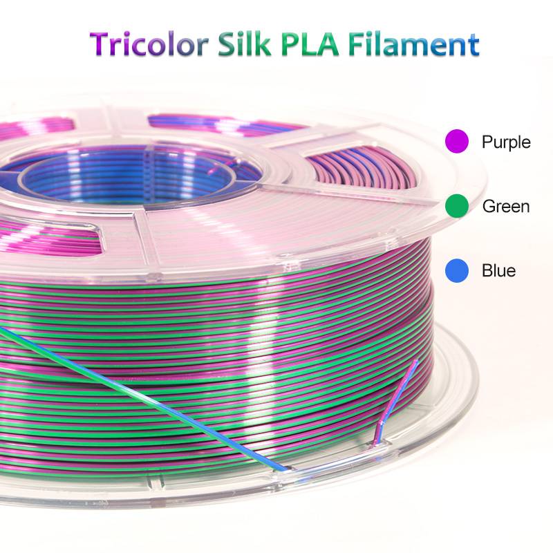 iSANMATE Silk [Blue-Green-Purple] Pla Tri Colour 1.75mm Filament 1kg roll