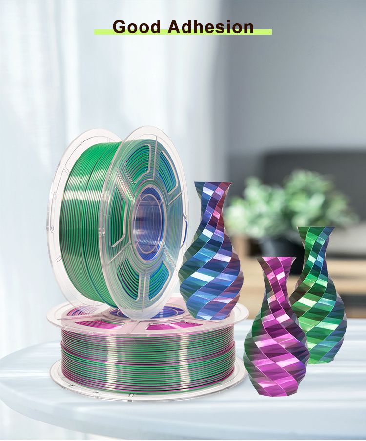 iSANMATE Silk [Blue-Green-Purple] Pla Tri Colour 1.75mm Filament 1kg roll
