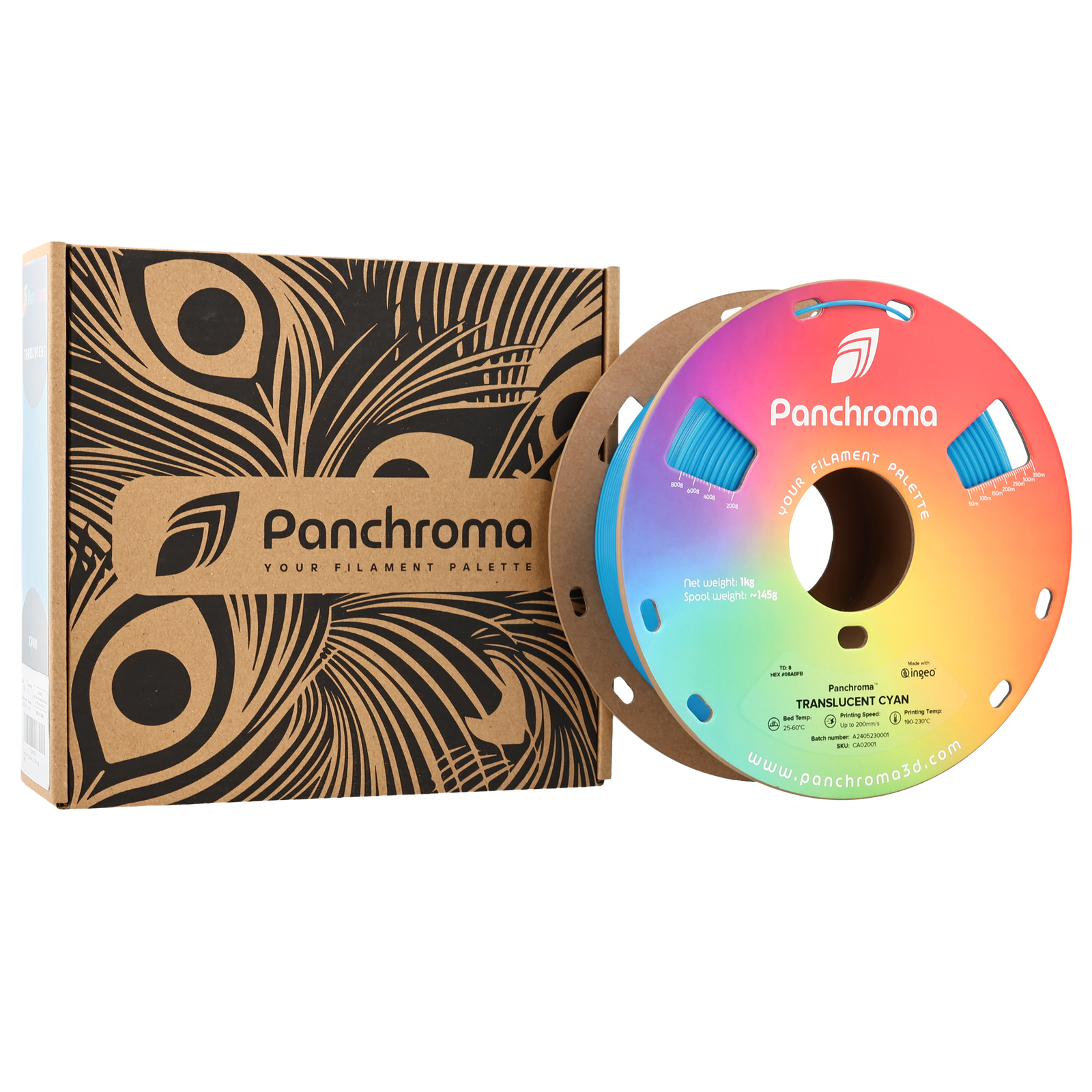Panchroma™ Translucent 1kg - Translucent Cyan