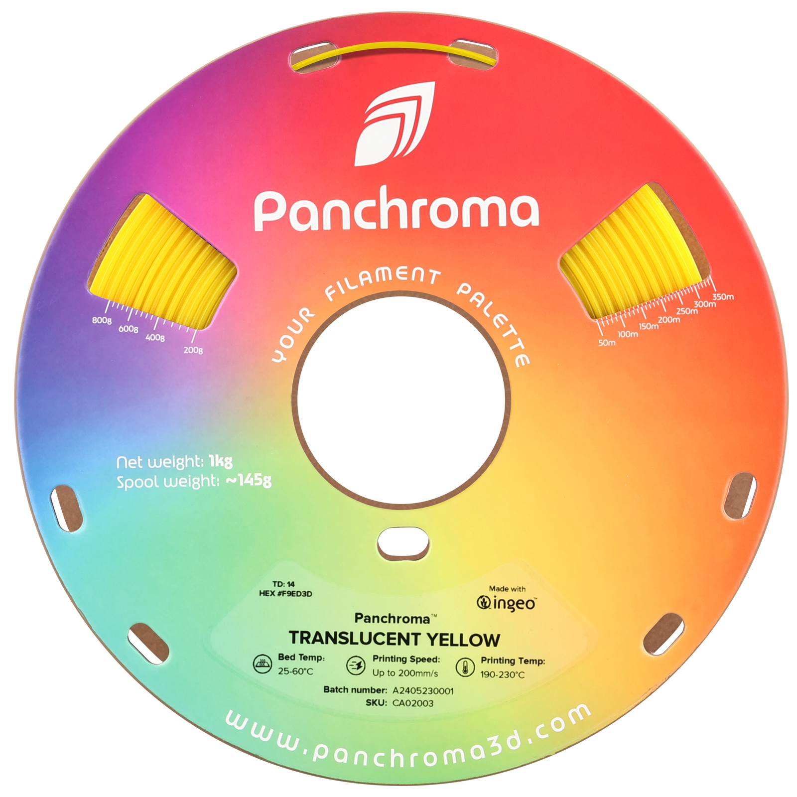 Panchroma™ Translucent 1kg - Translucent Yellow