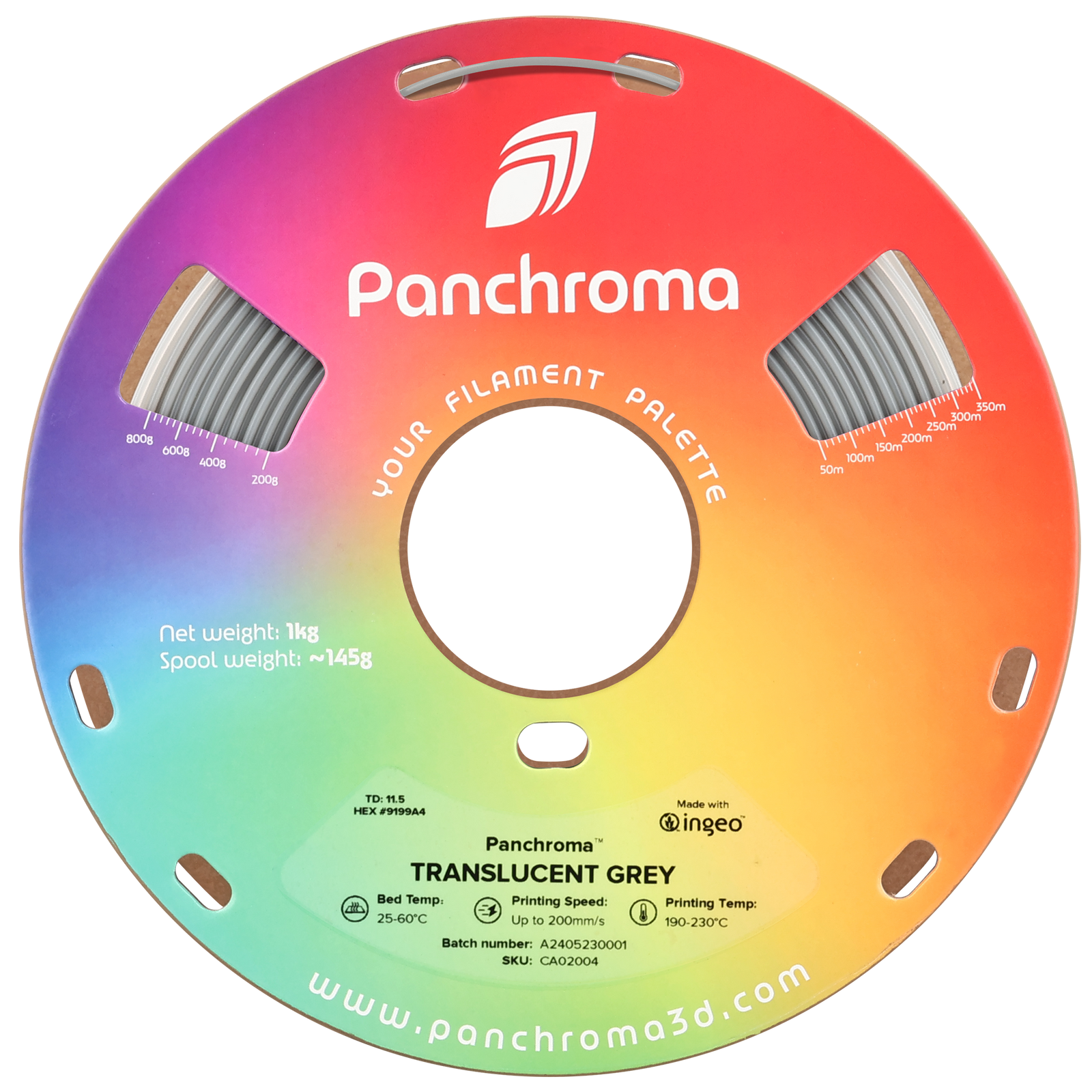 Panchroma™ Translucent 1kg - Translucent Grey
