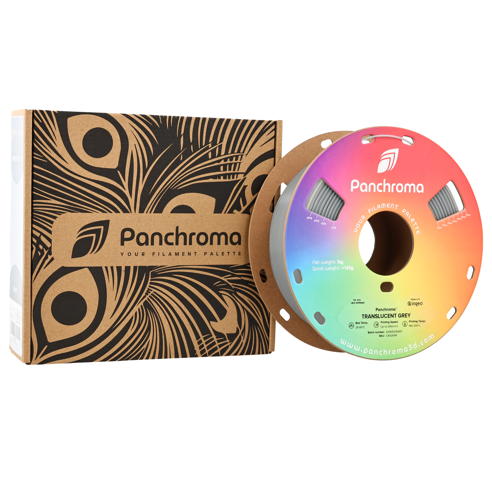 Panchroma Translucent 1kg - Translucent Grey Filament - view 9