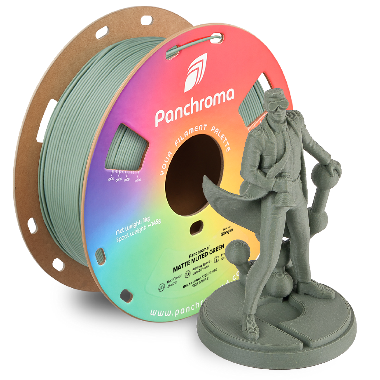 Panchroma™ PLA Matte Muted Green