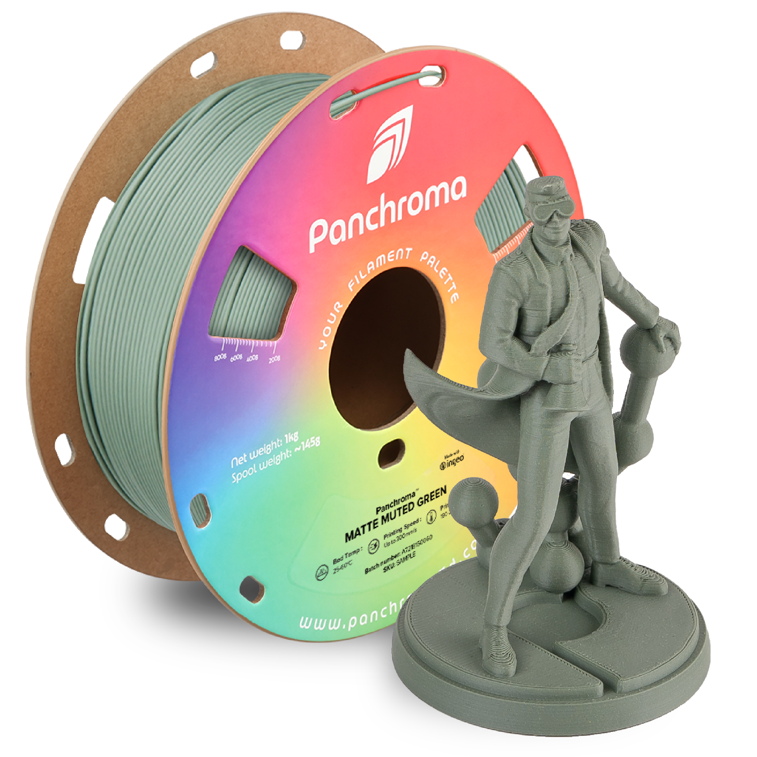 Panchroma™ PLA Matte Muted Green