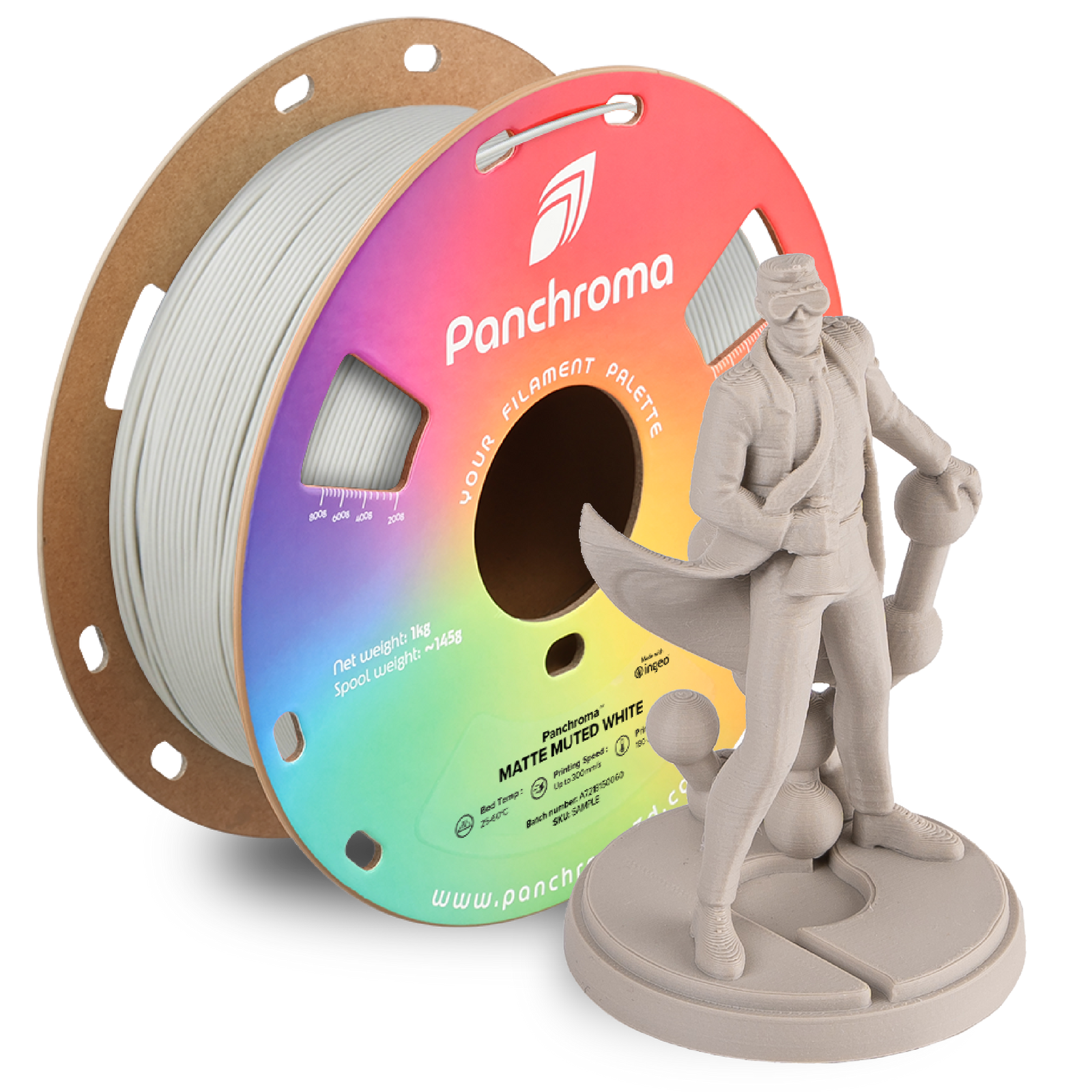 Panchroma™ PLA Matte Muted White