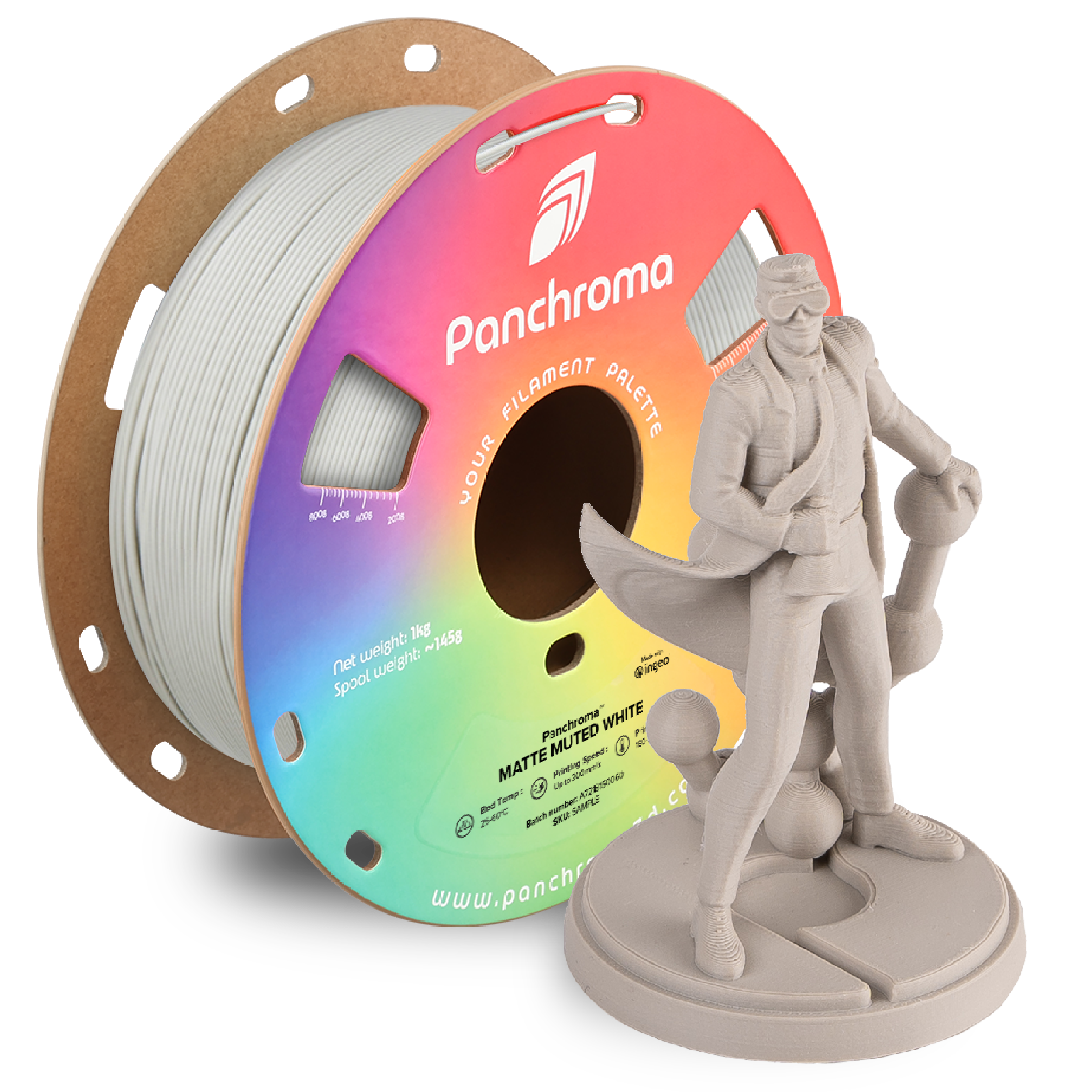 Panchroma™ PLA Matte Muted White