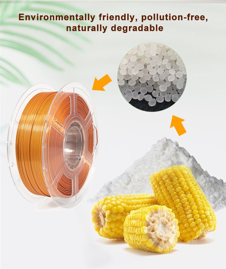 iSANMATE Silk [Gold-Silver-Copper] Pla Tri Colour 1.75mm Filament 1kg roll - view 7