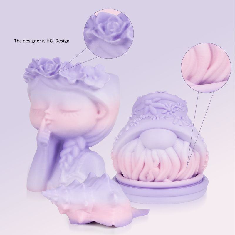 iSANMATE PLA+ [Ice Cream] Matte GRADIENT 1.75mm Filament 1kg roll