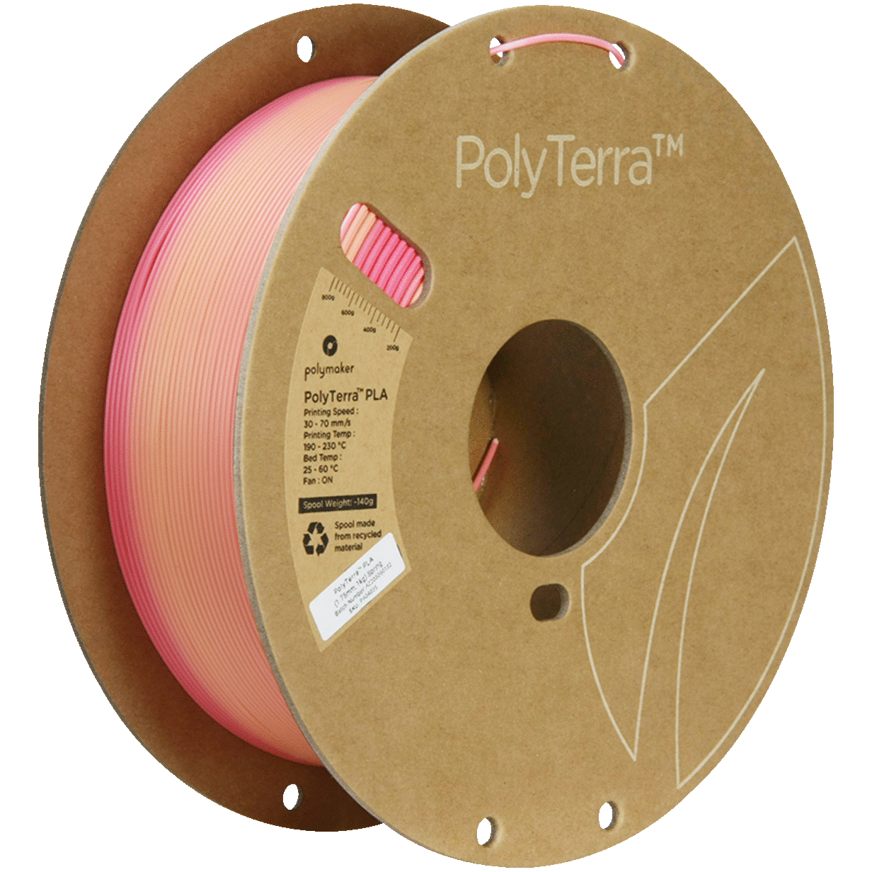 PolyTerra PLA Gradient 1kg- Spring Filament - view 7