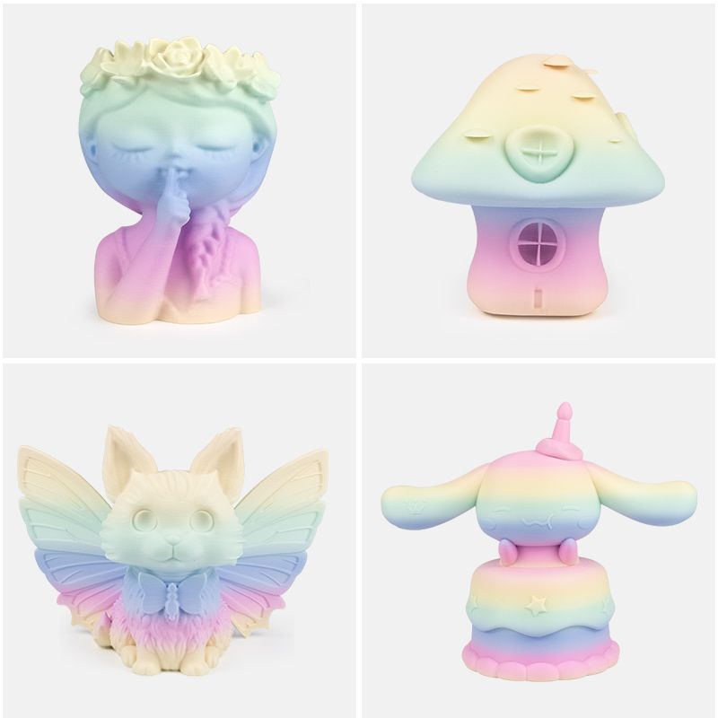 iSANMATE PLA+ HIGH SPEED MATTE RAINBOW [Frosting Cake] 1.75mm Filament 1kg roll