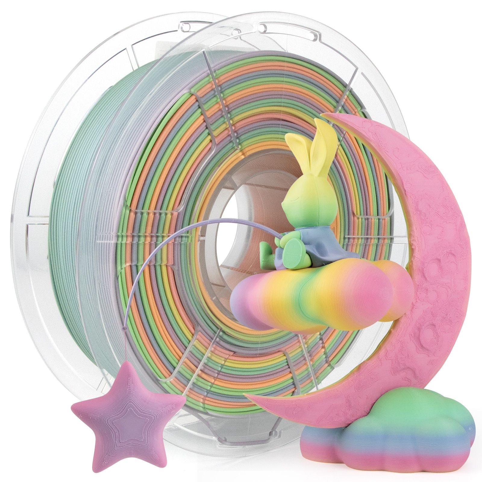 iSANMATE PLA+ HIGH SPEED MATTE RAINBOW [Green Begonia] 1.75mm Filament 1kg roll