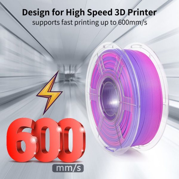 iSANMATE High-Speed PLA 3D Printer Filament Rainbow 01
