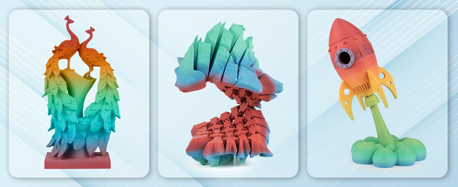 iSANMATE PLA+ HIGH SPEED MATTE RAINBOW 04 [Dreamy Delight] 1.75mm Filament 1kg roll