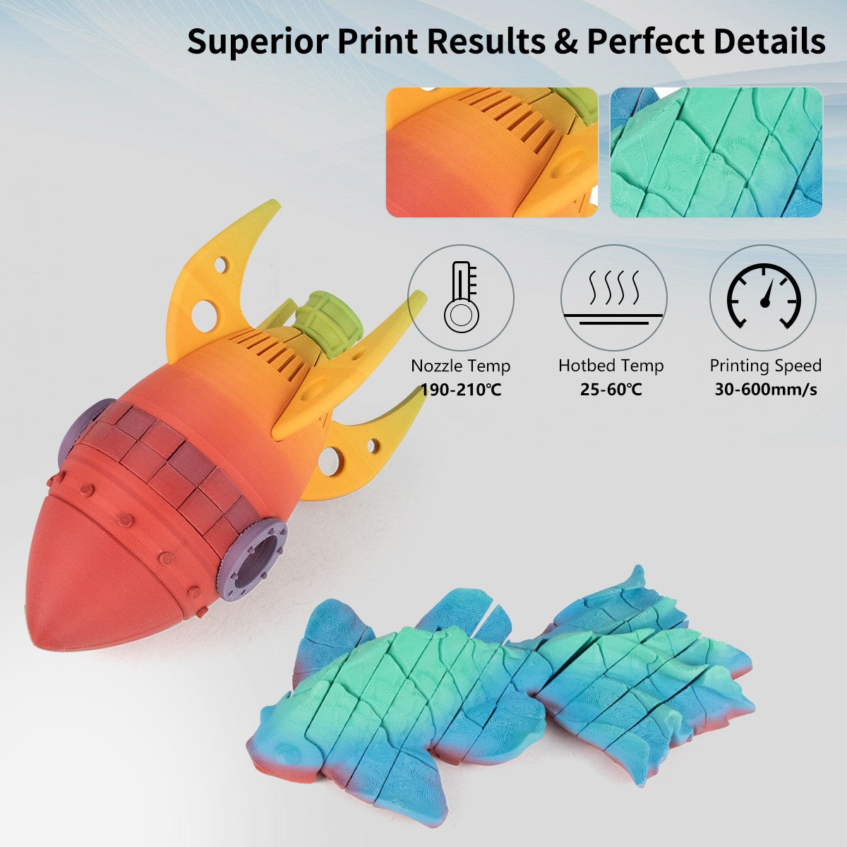 iSANMATE PLA+ HIGH SPEED MATTE RAINBOW 04 [Dreamy Delight] 1.75mm Filament 1kg roll