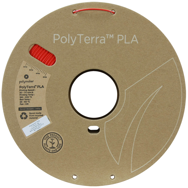 PolyTerra PLA Dual 1kg- Sunrise (Red-Yellow) Filament - view 5
