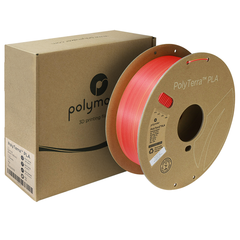 PolyTerra PLA Dual 1kg- Sunrise (Red-Yellow) Filament - view 6