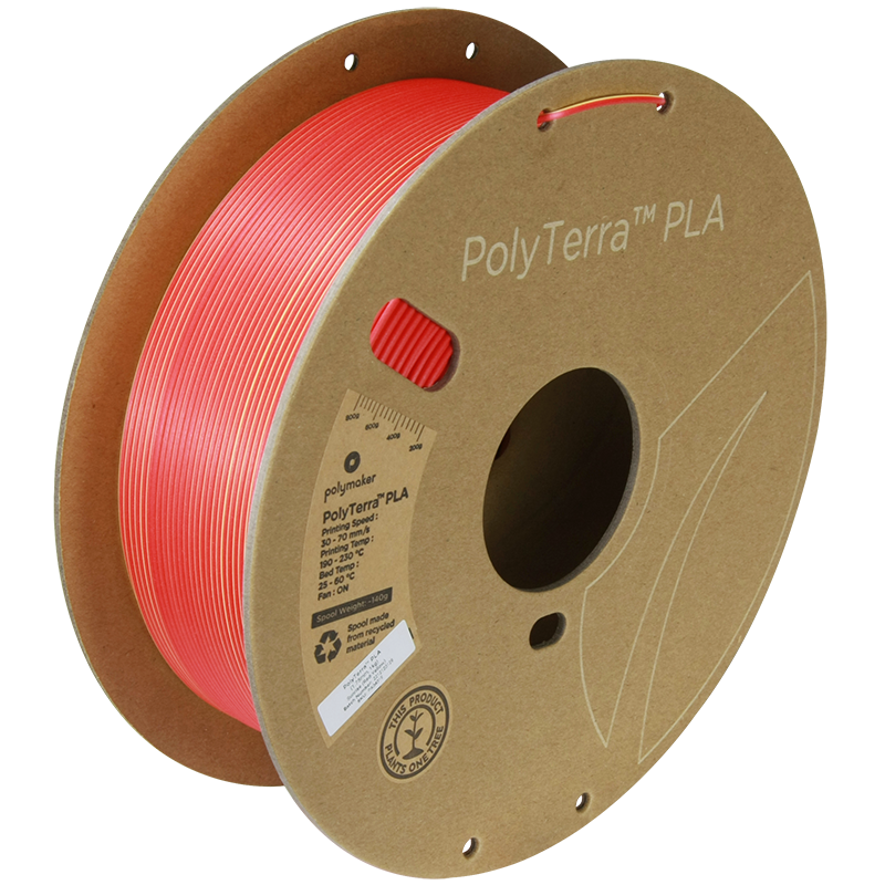 PolyTerra PLA Dual 1kg- Sunrise (Red-Yellow) Filament