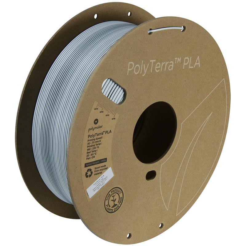PolyTerra PLA Dual 1kg- Shadow Black (White-Black) Filament
