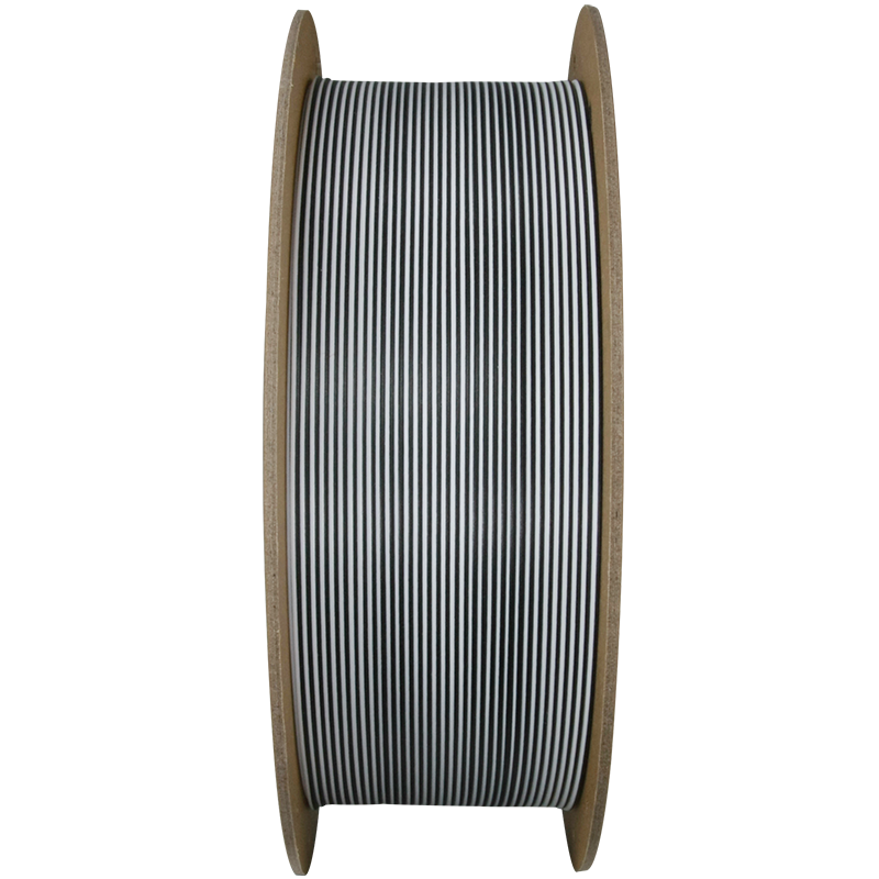 PolyTerra PLA Dual 1kg- Shadow Black (White-Black) Filament - view 3