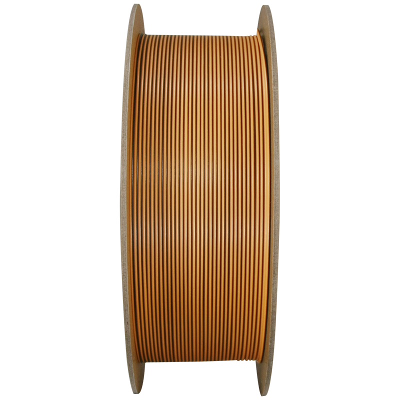 PolyTerra PLA Dual 1kg- Shadow Orange (Orange-Black) Filament - view 3