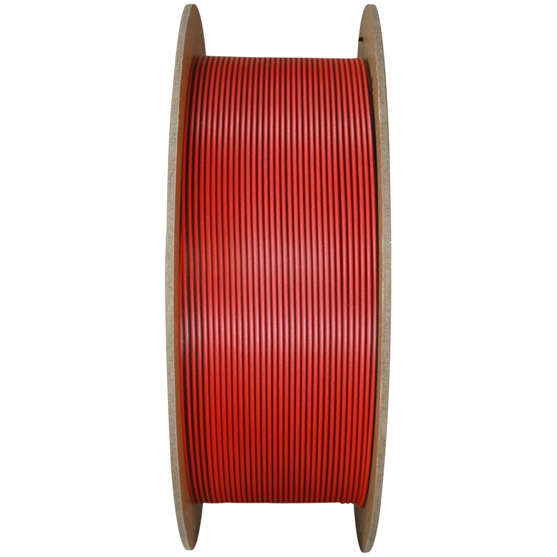 PolyTerra PLA Dual 1kg- Shadow Red (Black-Red) Filament - view 3