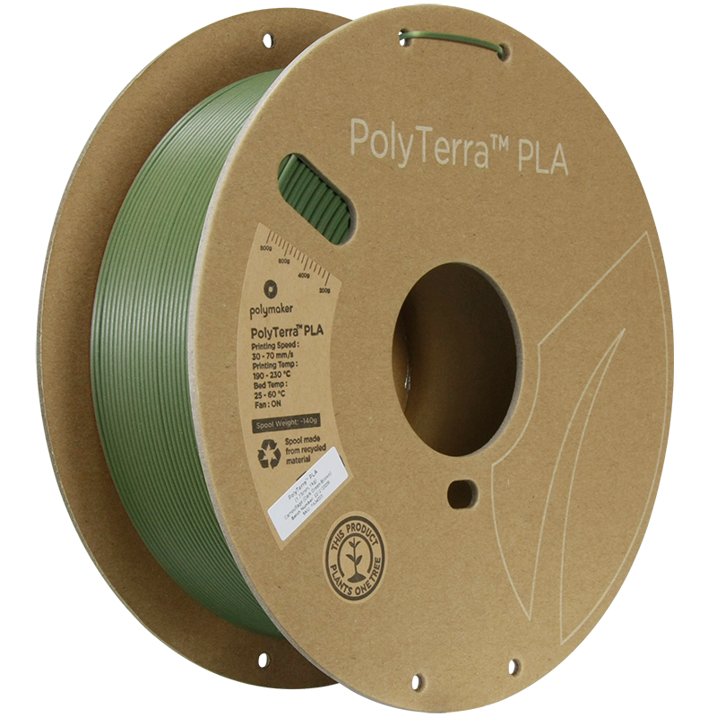 PolyTerra PLA Dual 1kg- Camouflage (Dark Green-Brown) Filament - view 4