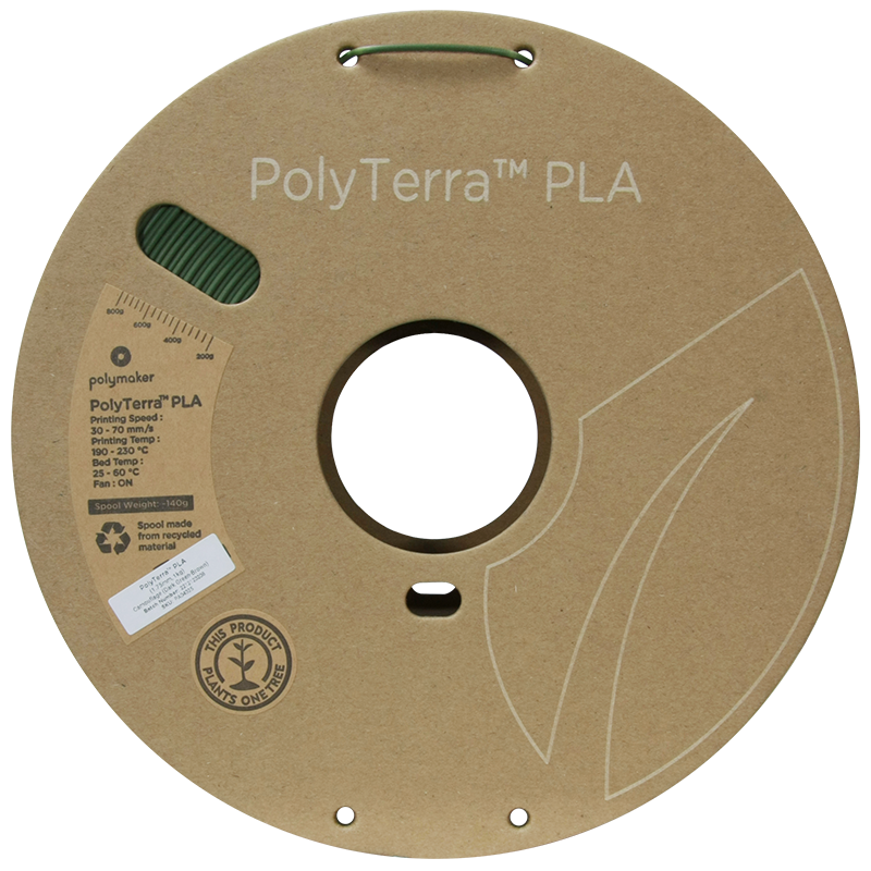 PolyTerra PLA Dual 1kg- Camouflage (Dark Green-Brown) Filament - view 5