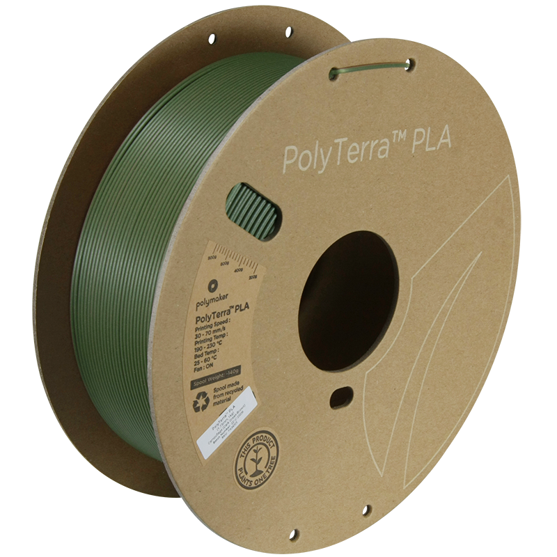 PolyTerra PLA Dual 1kg- Camouflage (Dark Green-Brown) Filament