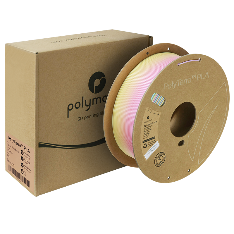 PolyTerra PLA Gradient 1kg- Pastel Rainbow Filament - view 6