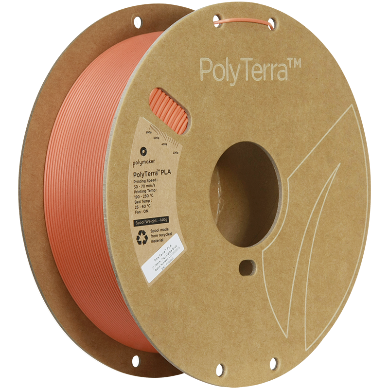 PolyTerra PLA Marble 1kg- Brick Filament - view 4