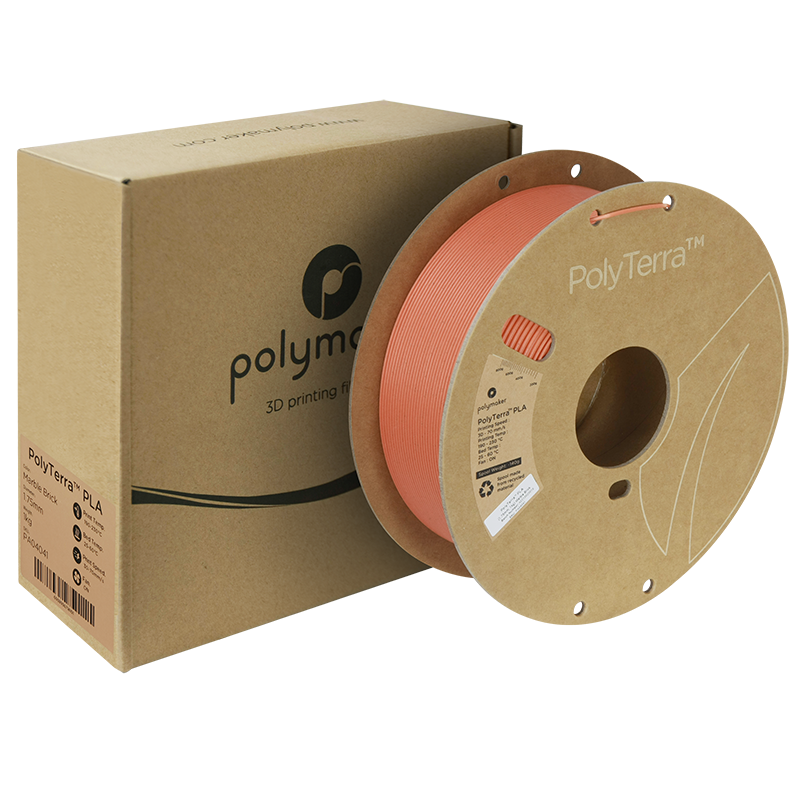 PolyTerra PLA Marble 1kg- Brick Filament - view 6