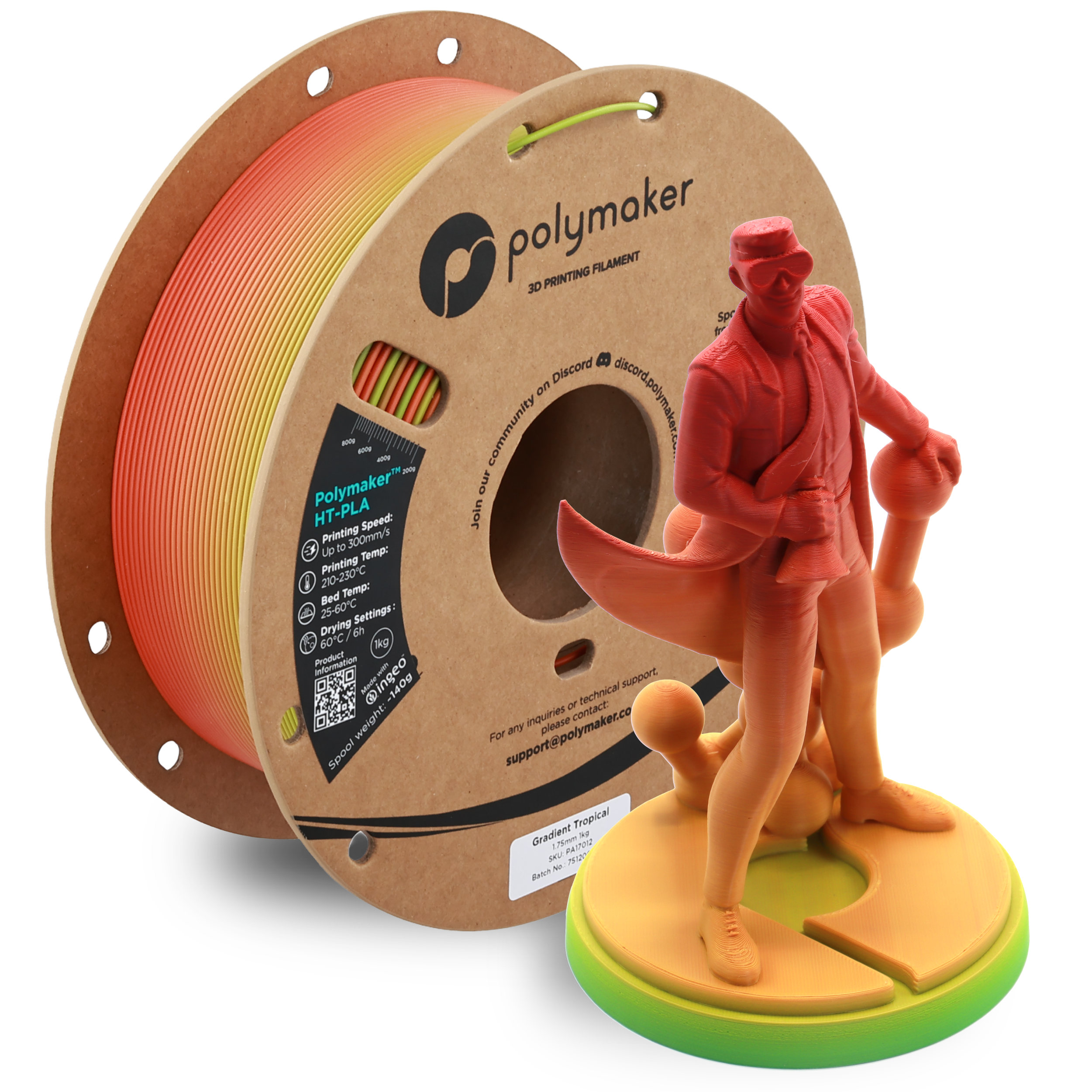 Polymaker High Temp HT-PLA GRADIENT 1kg Rolls