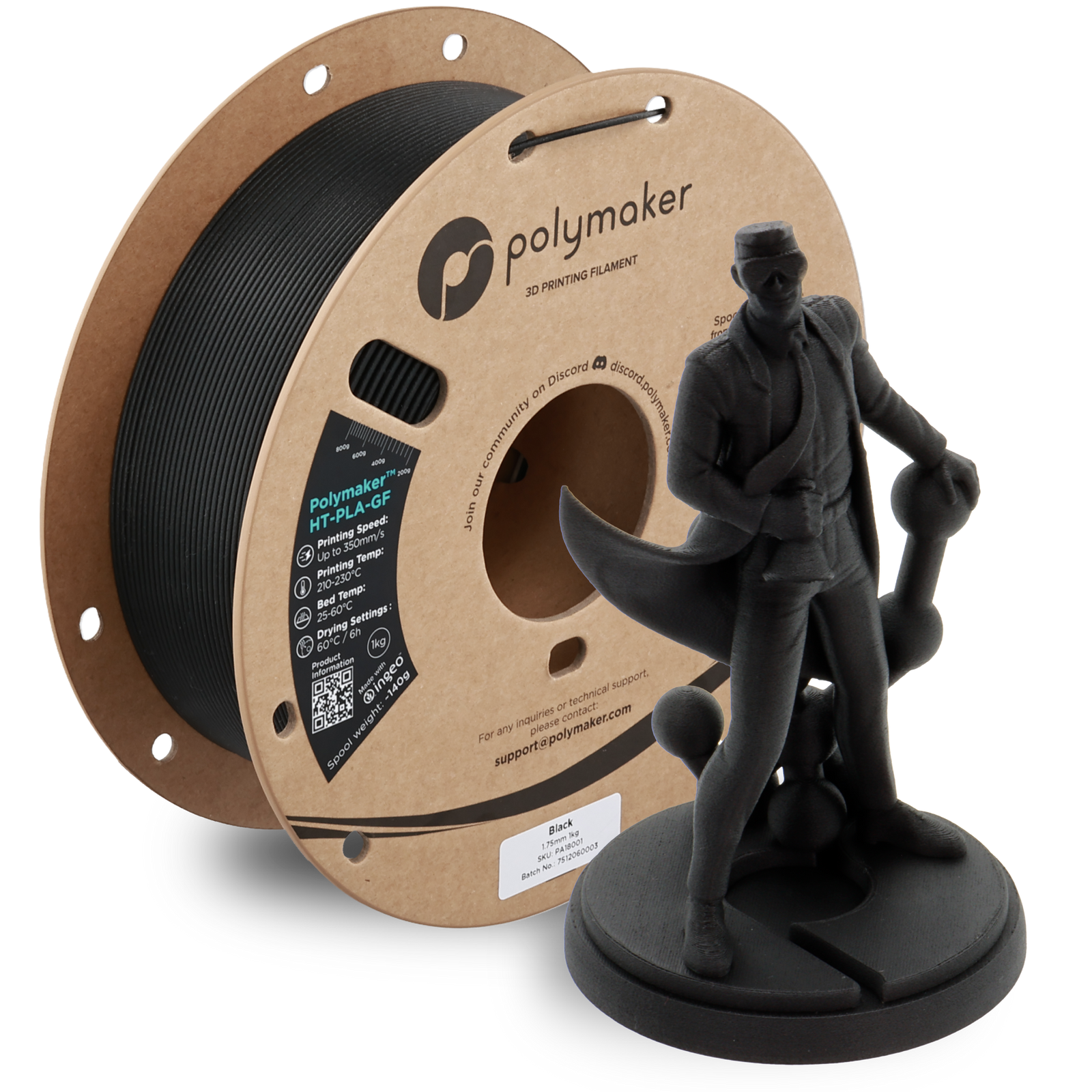 Polymaker High Temp HT-PLA-Glass Fiber 1kg Rolls