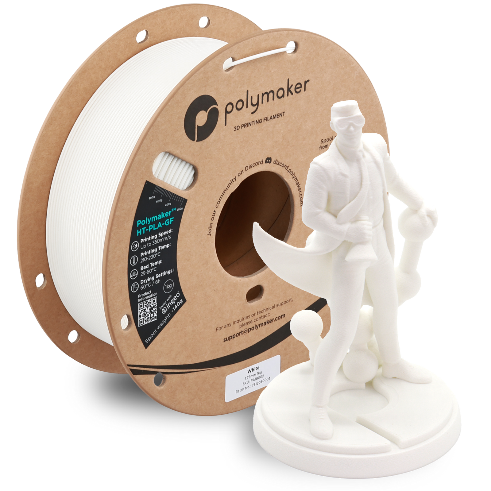 Polymaker High Temp HT-PLA-Glass Fiber 1kg Rolls