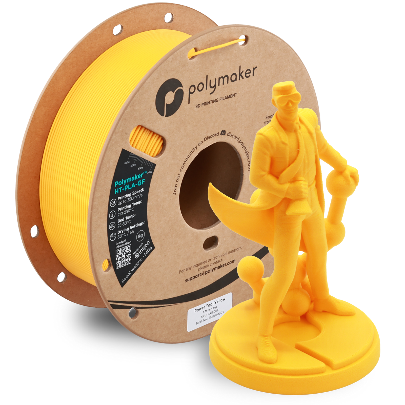 Polymaker High Temp HT-PLA-Glass Fiber 1kg Rolls