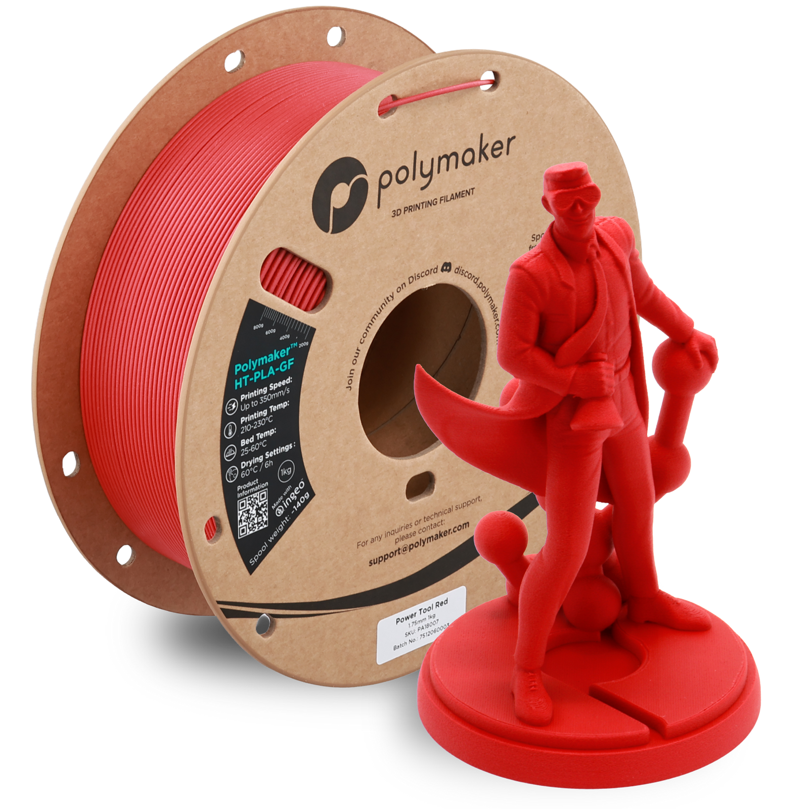 Polymaker High Temp HT-PLA-Glass Fiber 1kg Rolls