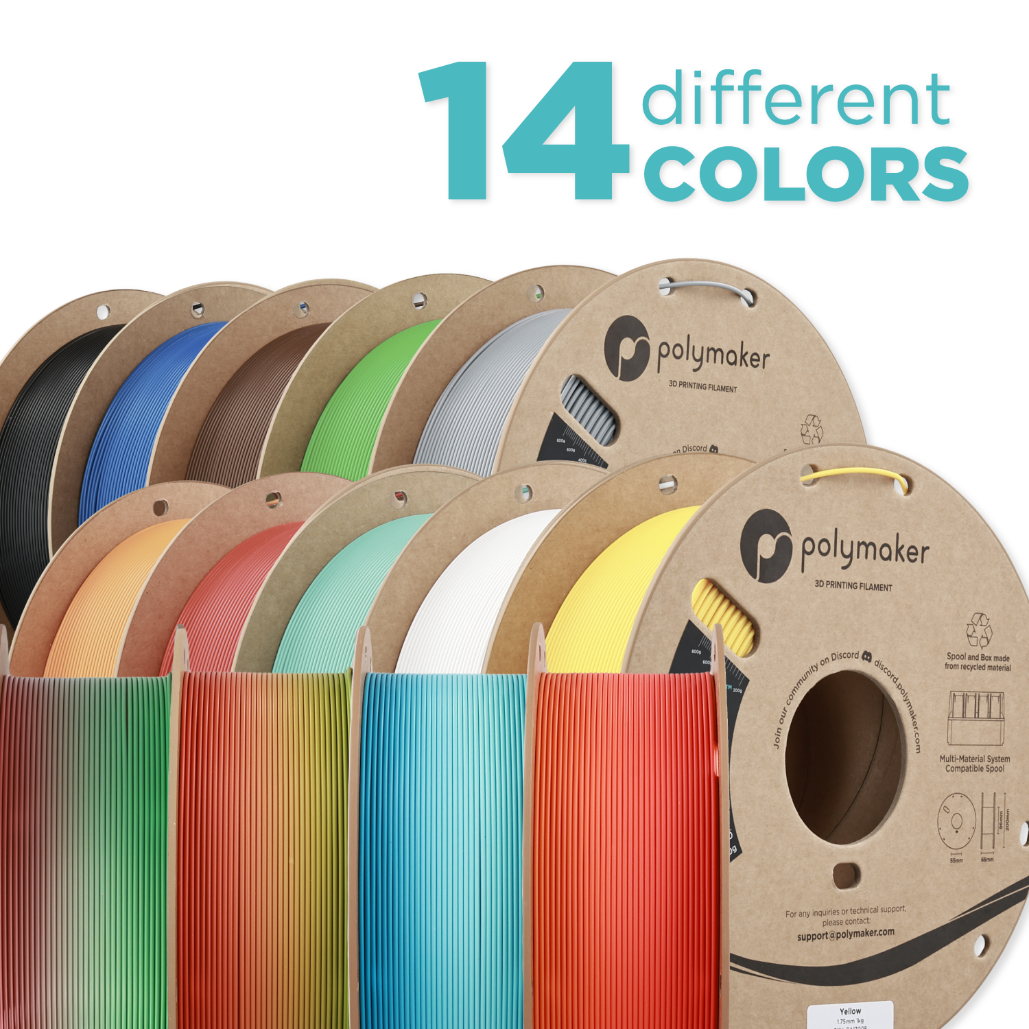 Polymaker High Temp HT-PLA GRADIENT 1kg Rolls