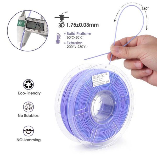 iSANMATE PLA+ [BLUE-PURPLE] MATTE GRADIENT 1.75mm Filament 1kg roll