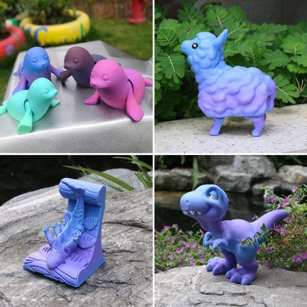 iSANMATE PLA+ [BLUE-PURPLE] MATTE GRADIENT 1.75mm Filament 1kg roll