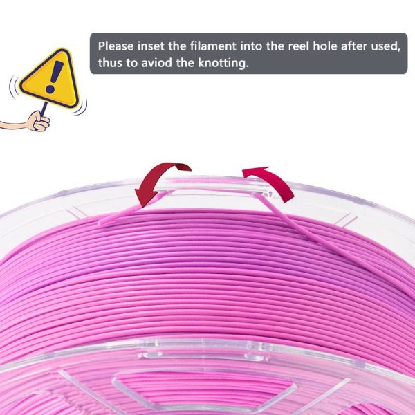 iSANMATE PLA+ [PINK-PURPLE] Matte GRADIENT 1.75mm Filament 1kg roll