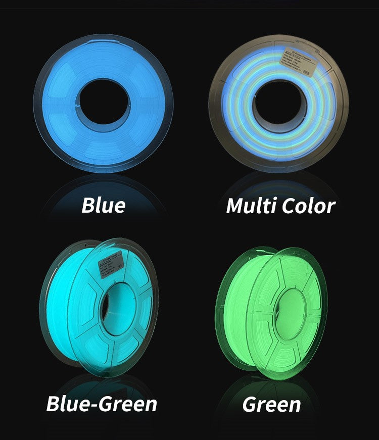 iSANMATE PLA luminous rainbow filament 1.75mm 1kg roll – Formtech Limited