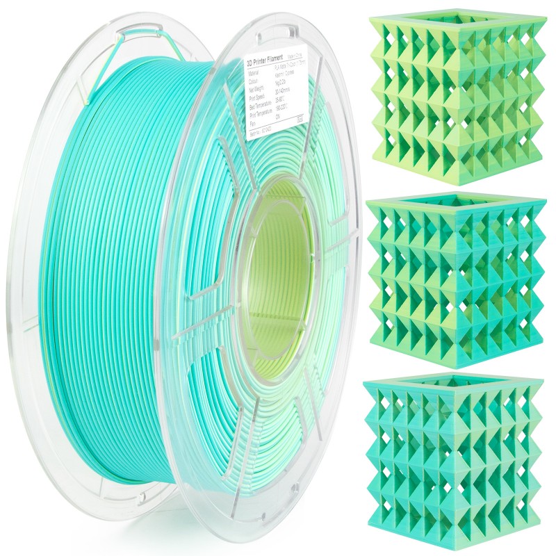 iSANMATE PLA+ [Kashmir Cypress] Matte Tri Colour 1.75mm Filament 1kg roll