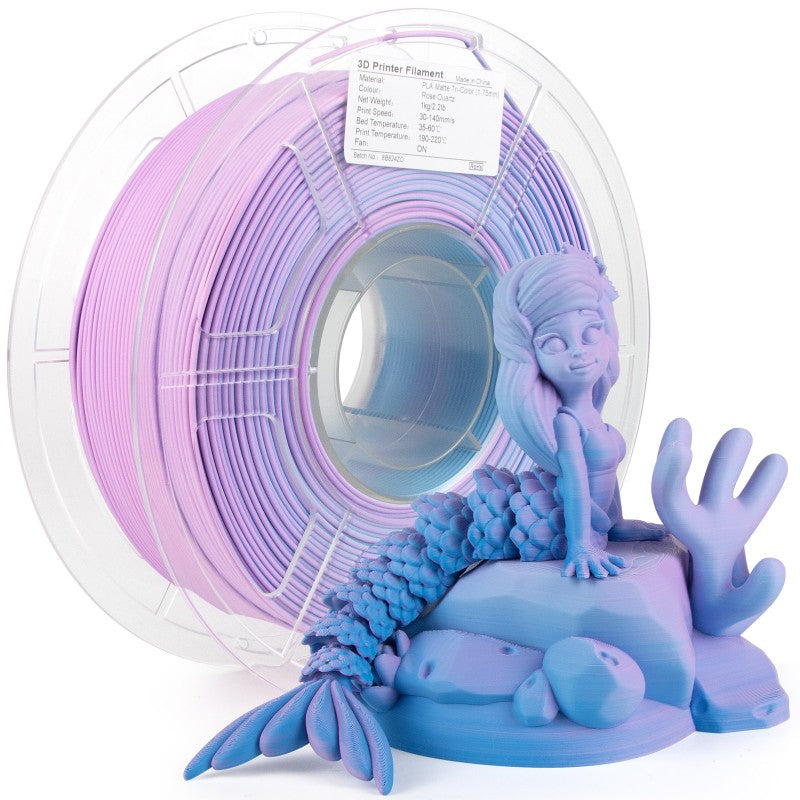 iSANMATE PLA+ [Rose Quartz] Matte Tri Colour 1.75mm Filament 1kg roll