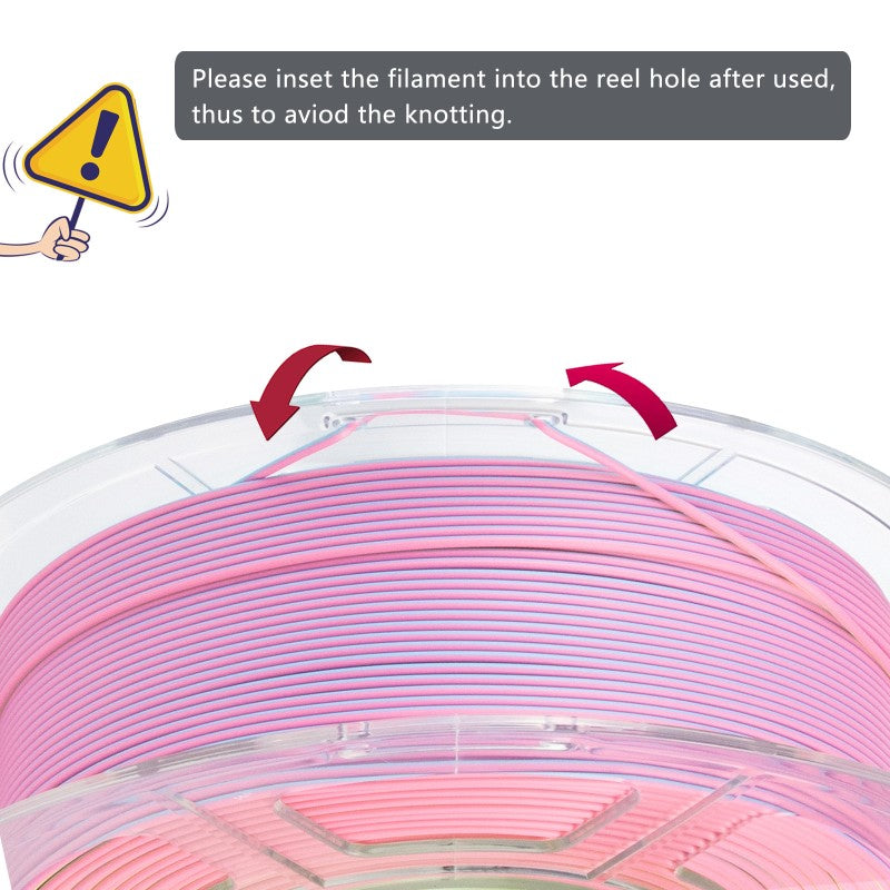 iSANMATE PLA+ [Rose Quartz] Matte Tri Colour 1.75mm Filament 1kg roll